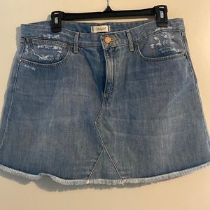 Wrangler Cut Off Denim Skirt